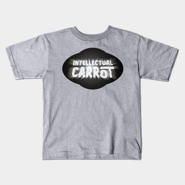 Intellectual Carrot From Another World (B&W) Kids T-Shirt by ATBPublishing